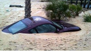 Hurricane Ida Buries Porsche Cayman In North Carolina Beach